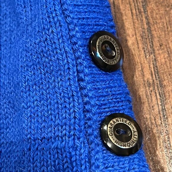 adobe knits 100% alpaca sweater size XL in GUc made in New Zealand blue color - Picture 5 of 10